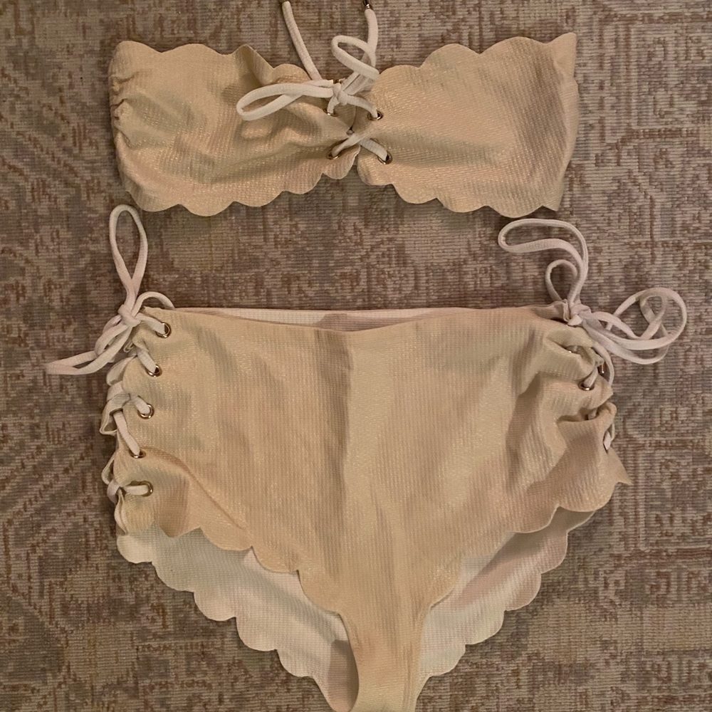 Marysia Swim Bikini Set (metallic cream)